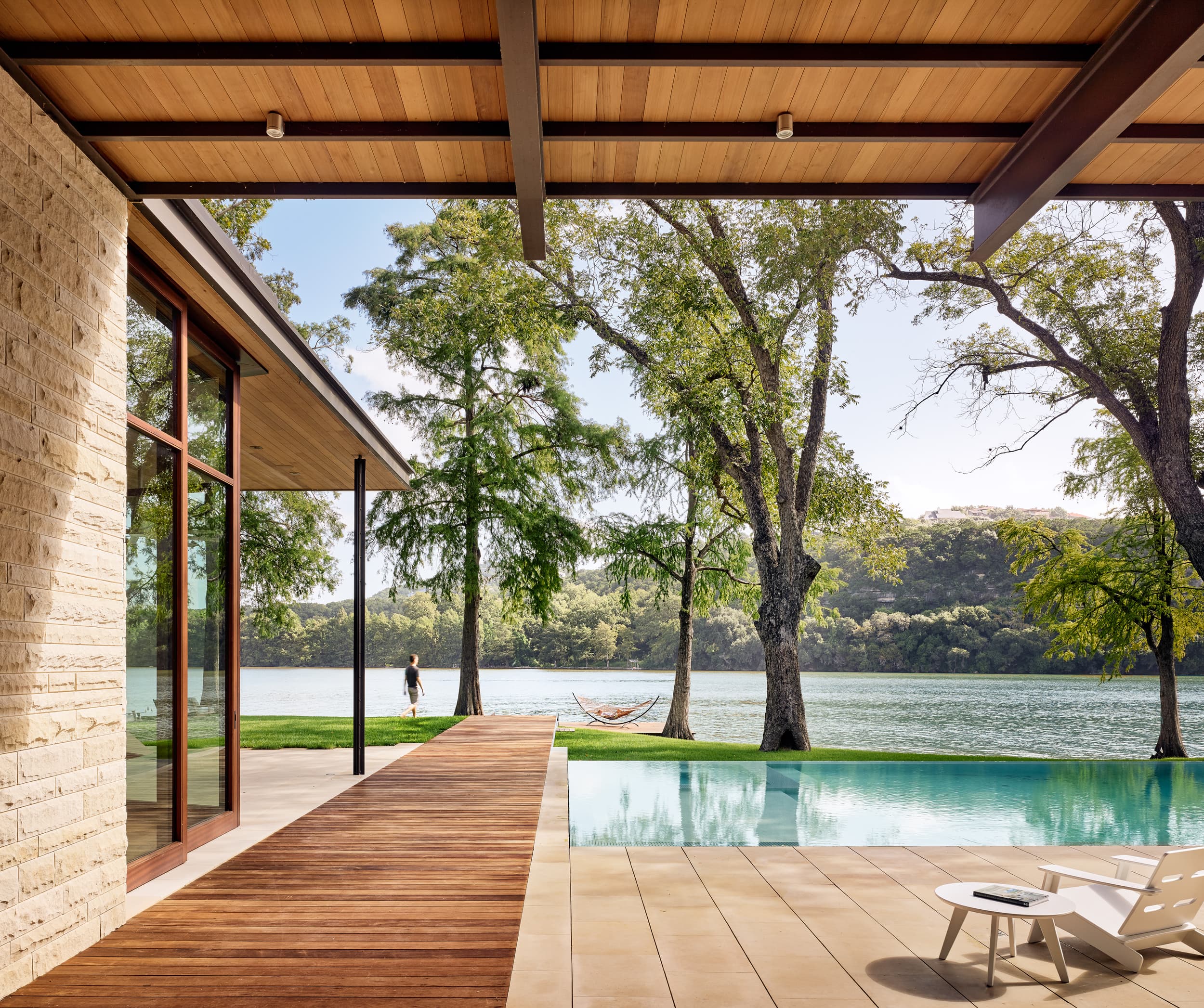 Lake Austin Residence - Lake view; A Parallel Architecture