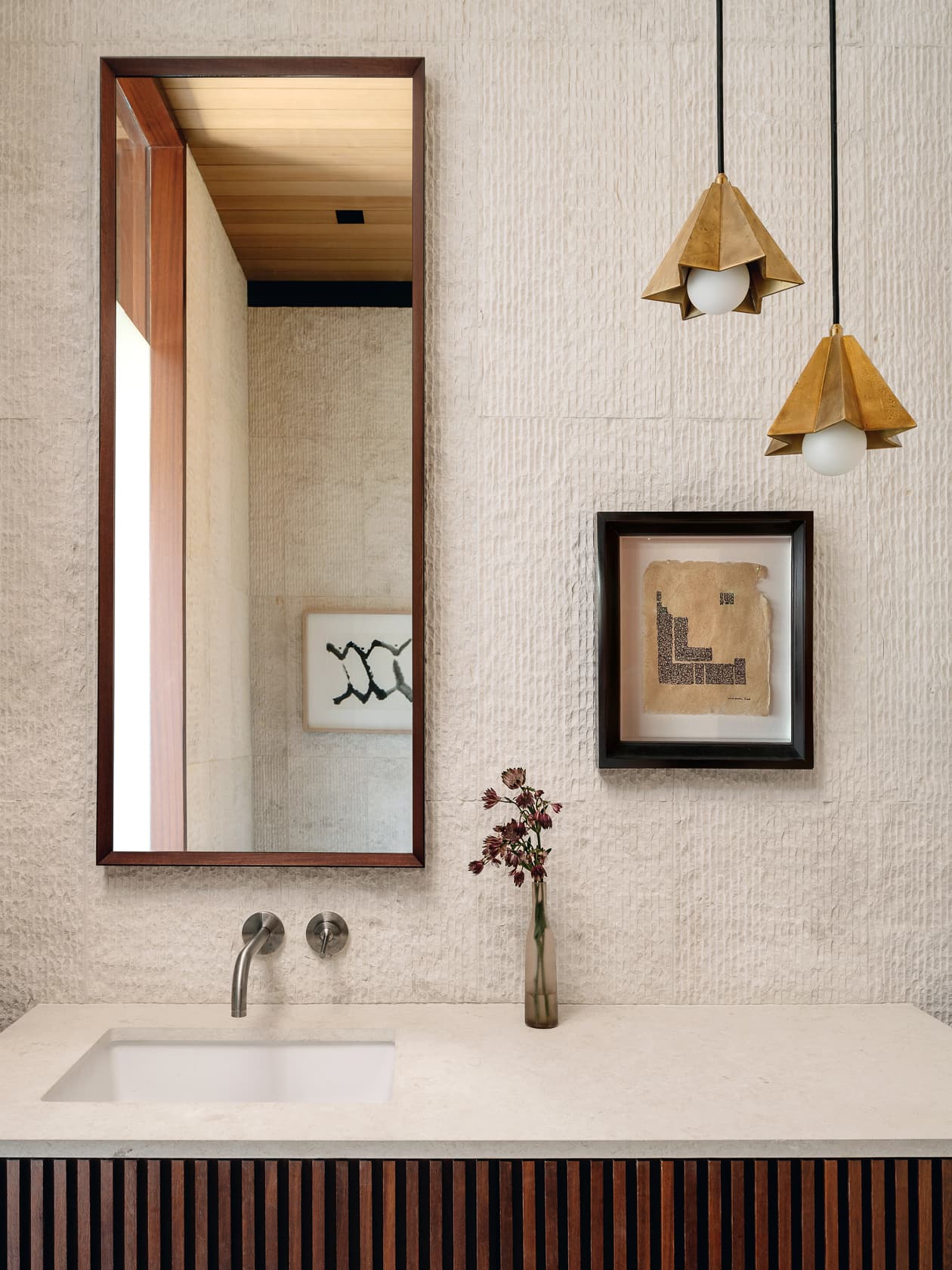 Water's Edge Residence - Powder Bathroom; A Parallel Architecture